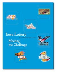Iowa Lottery: Meeting the Challenge (2009 Annual Report cover)