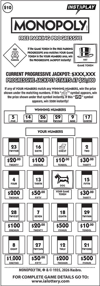 MONOPOLY Free Parking Progressive
