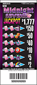 Midnight Sevens pulltab ticket