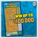 $100,000 Mega Crossword scratch ticket