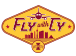 Fly with Cy logo