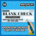 Blank Check Progressive InstaPlay ticket