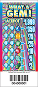 What A Gem! pulltab ticket
