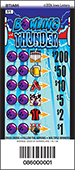 Bowling Thunder pulltab ticket