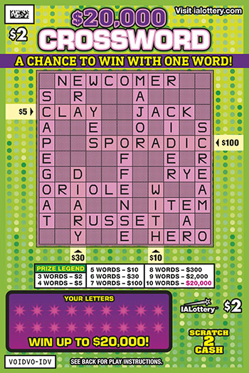 Crossword Part 1 ! Scratcher tool from the lotto queens @Game