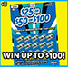 $25 or $50 or $100 scratch ticket