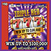 Triple Red 777s scratch ticket